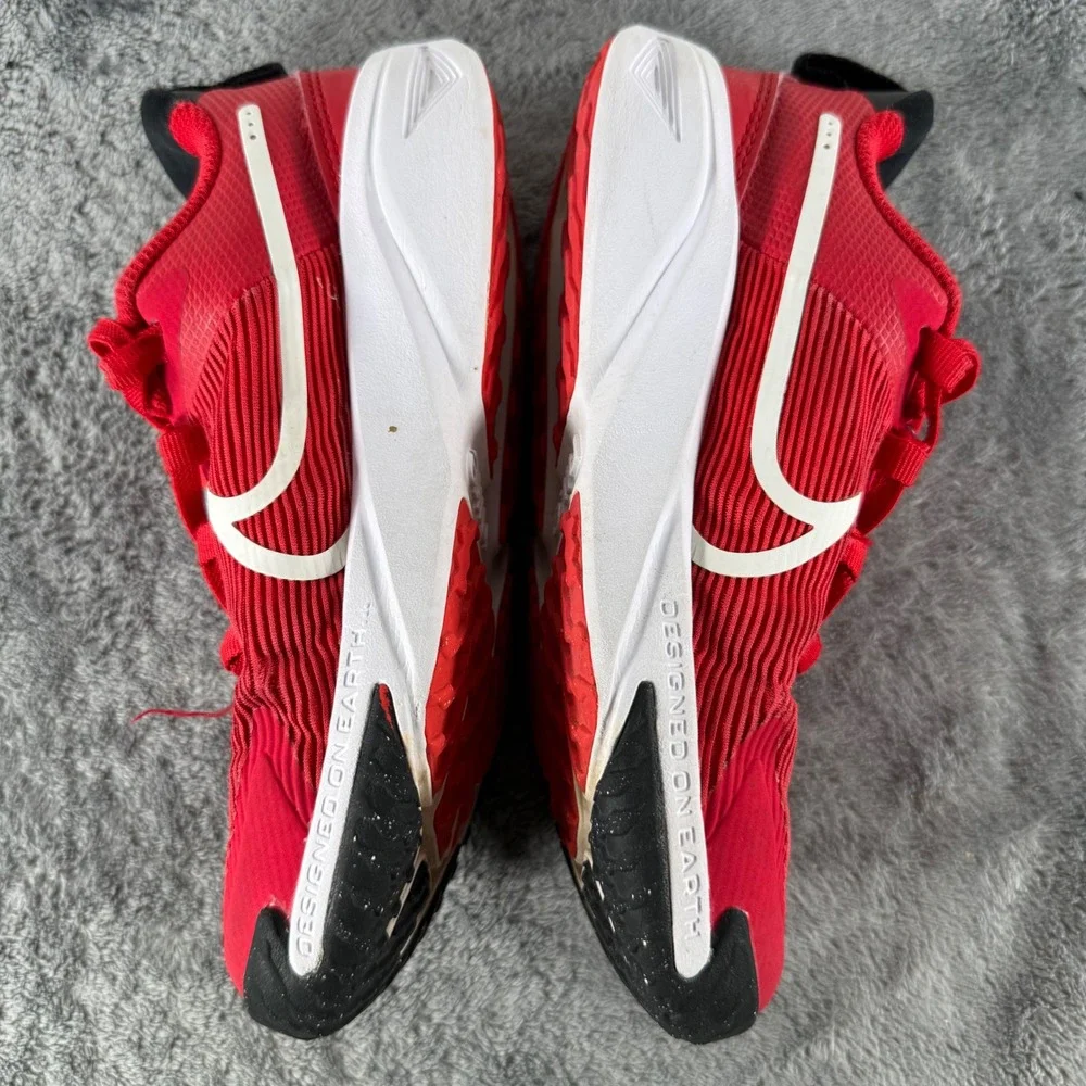 Nike Star Runner 4 Kids Size 2Y University Red Summit White Running Shoes